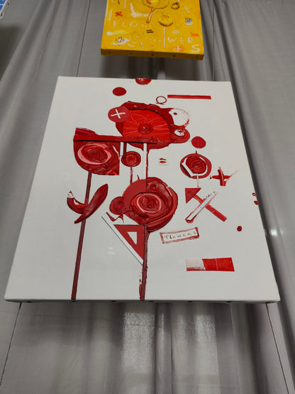 red FANCY fckn FLOWERS