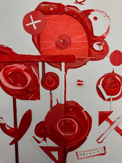 red FANCY fckn FLOWERS